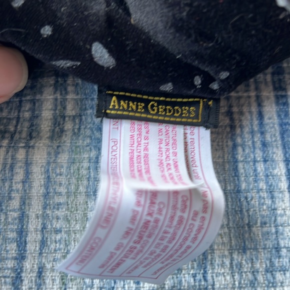 VINTAGE 1997 ANNE GEDDES DOLL 9” ORANGE WINGED BLACK BABY BUTTERFLY OPENED EYES - Picture 4 of 5